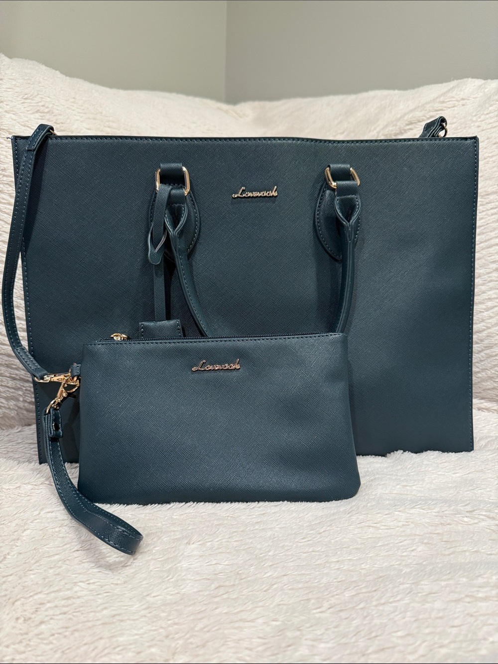 LOVEVOOK Women’s 15.6” Laptop Tote Briefcase – Green | Like New